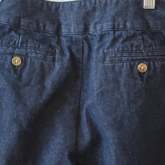 ORVIS DARK HIGH RISE WIDE LEG JEANS SIZE 10 SHORT 100% COTTON VINTAGE VIBES - Picture 5 of 8